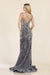 Prom Dresses Formal Prom Sequin Long Dress Silver