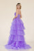 Prom Dresses Long Ruffle Tiered Prom Gown Lilac