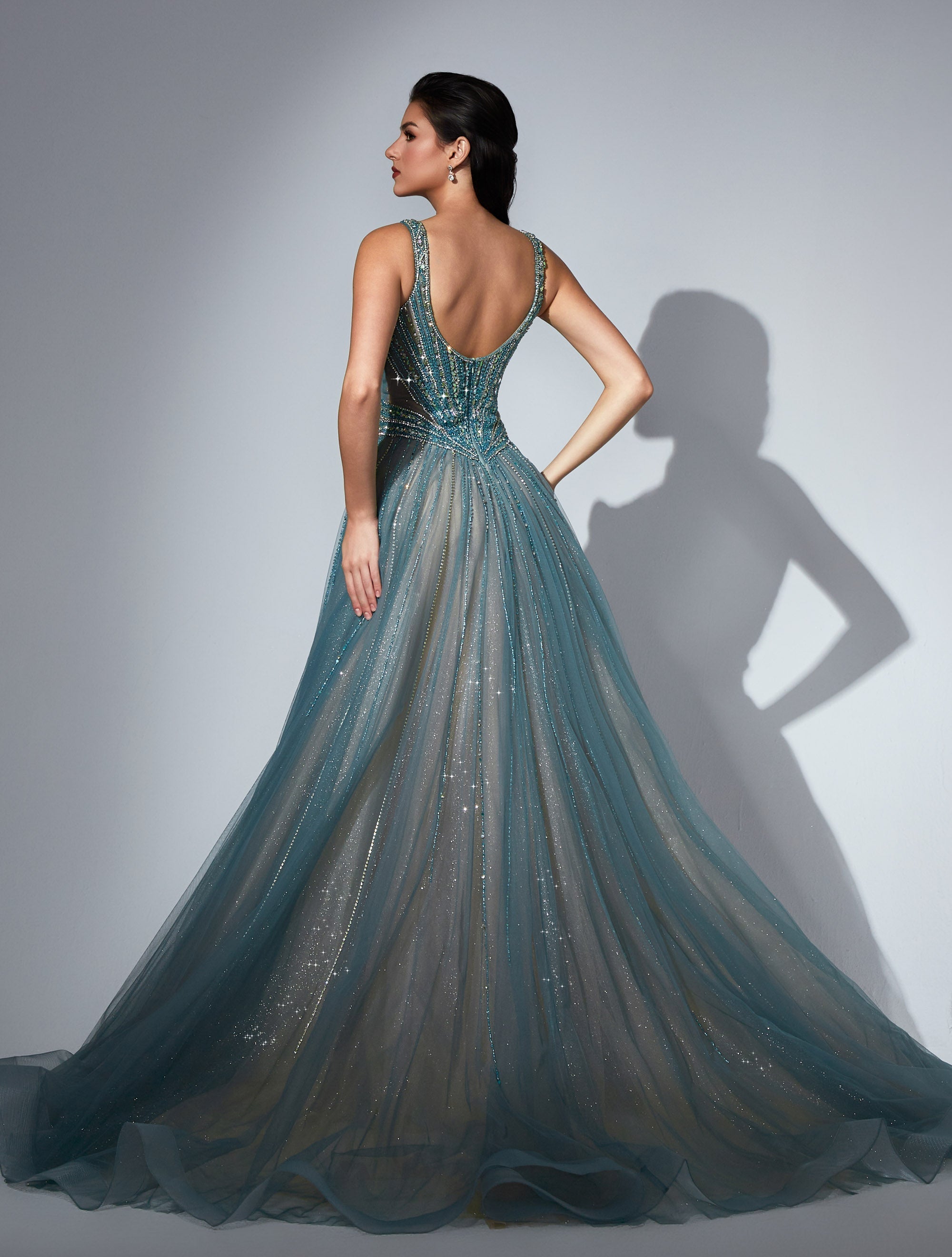 Sweetheart Floor-Length Tulle Prom Mermaid Luscious Delia LD11533 Pre Order