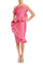 Cocktail Dresses Homecoming Pleated Cocktail Dress Fuchsia