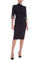 Cocktail Dresses Fitted Short Knee Length Cocktail Dress Black
