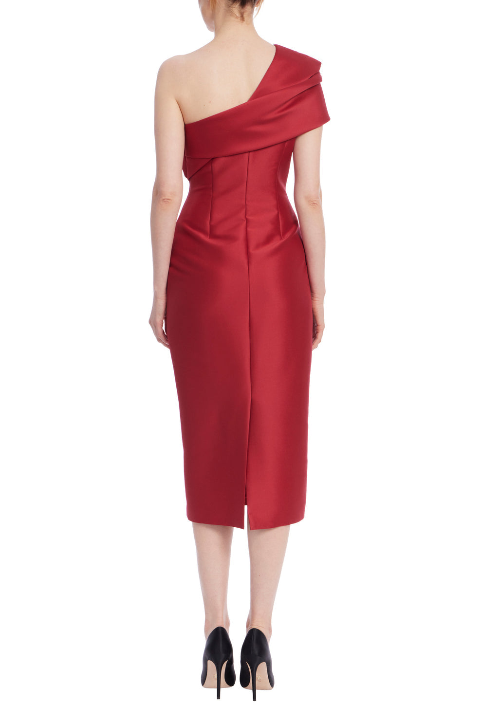 Badgley Mischka SC4316 Short Fitted Midi Cocktail Dress