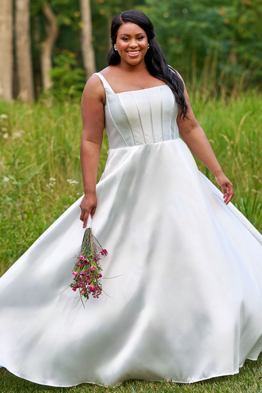 Sydneys Closet SC5334 Long Bridal Gown A Line Wedding Dress