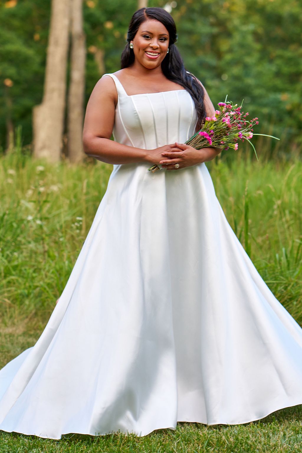 Sydneys Closet SC5334 Long Bridal Gown A Line Wedding Dress