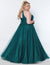  Plus Size Long Halter Prom Dress Evergreen