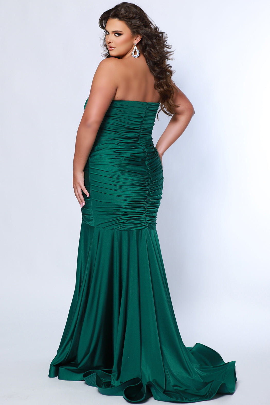 Sydney Closet SC7374 Long Mermaid Formal Plus Size Prom Dress