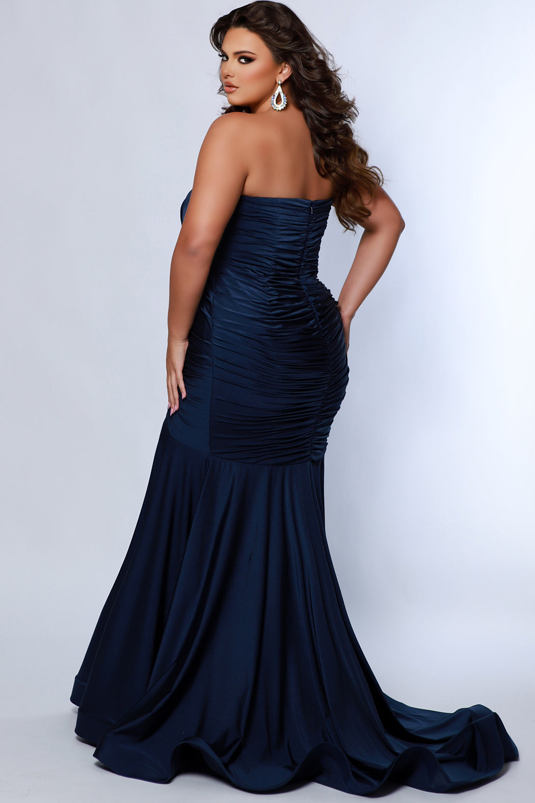 Sydney Closet SC7374 Long Mermaid Formal Plus Size Prom Dress