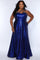 Plus Size DressesPlus Size Sequin Long Formal A Line Prom Dress Sapphire