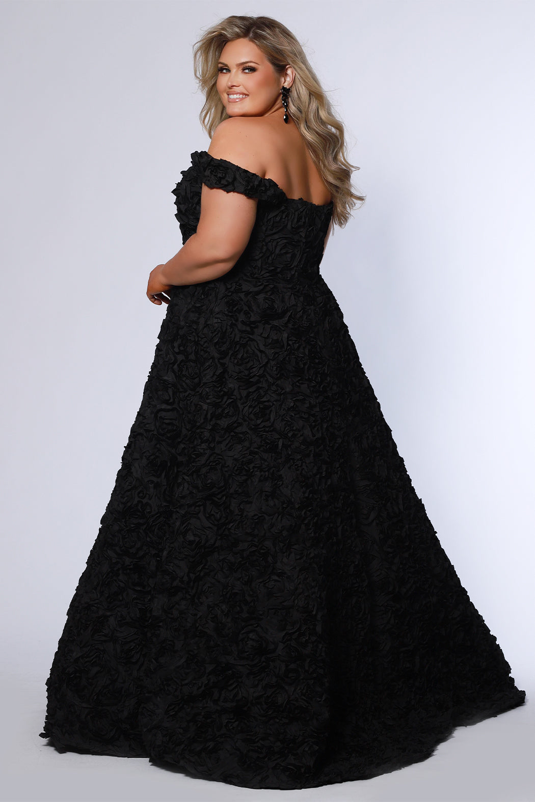 Sydneys Closet SC7397 A Line Long Formal Prom Plus Size Dress