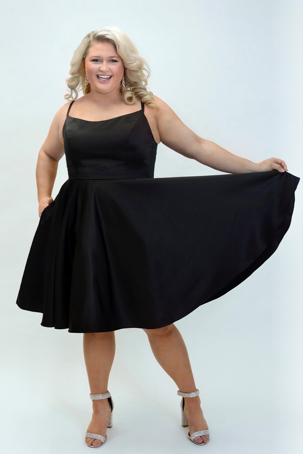 Sydneys Closet CE2401 Short A Line Cocktail Plus Size Dress