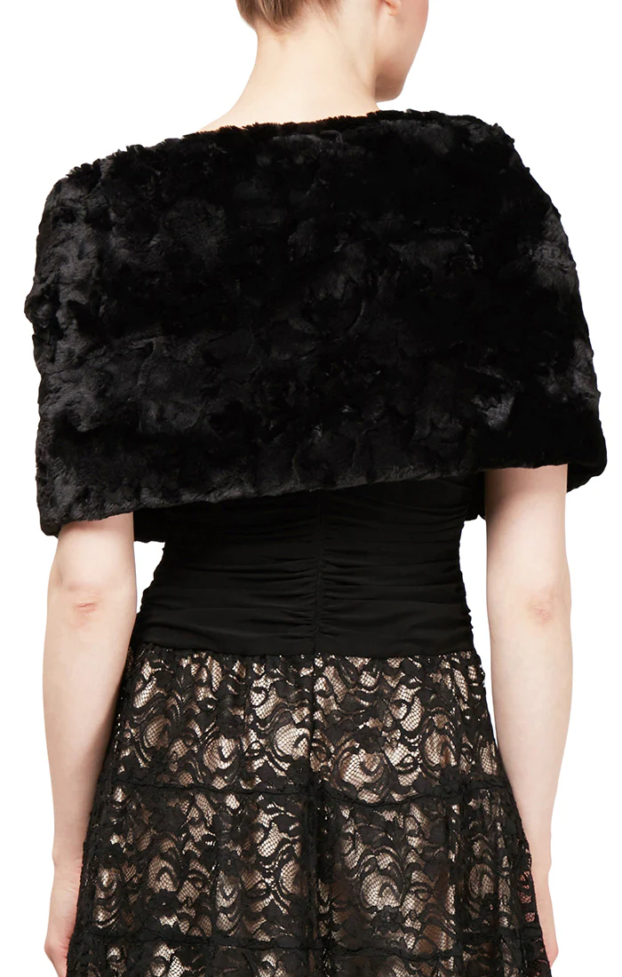 SL Fashions 112647 Fur Wrap Formal