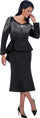 Plus Size Dresses Mother of the Bride Zipper Plus Size Beaded Dress Black