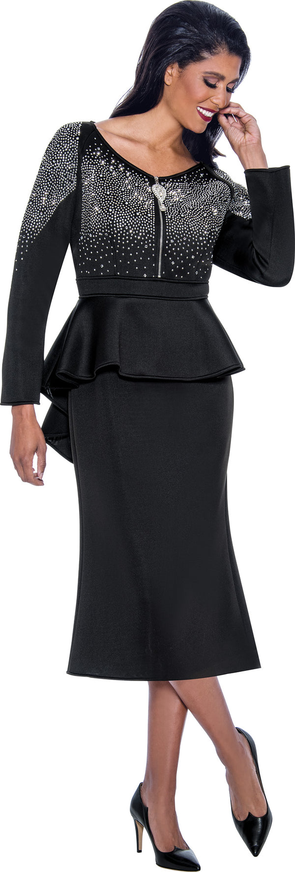 Divine Apparel SL1961 Mother of the Bride Beaded Formal Dress