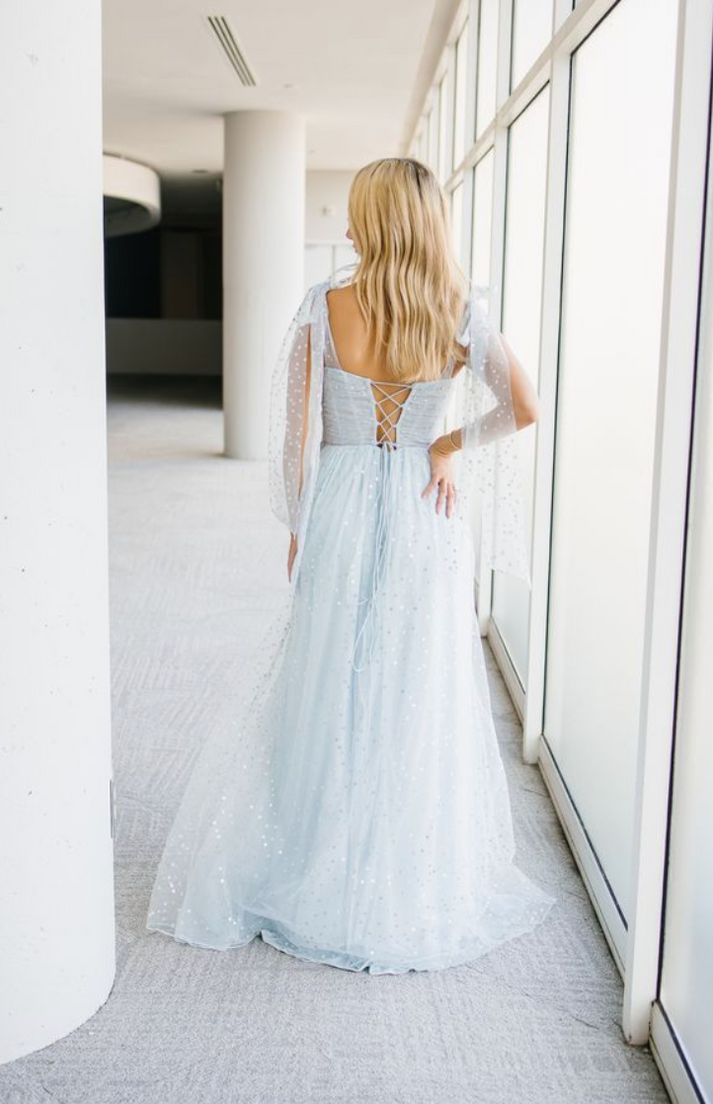 Aleta 1447 Long Formal A Line Prom Dress
