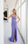 Prom Dresses Fitted Sequin Long Formal Prom Dress Unicorn Purple