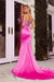 Portia and Scarlett Formal Prom Long Gown 22325 - The Dress Outlet Hot Pink