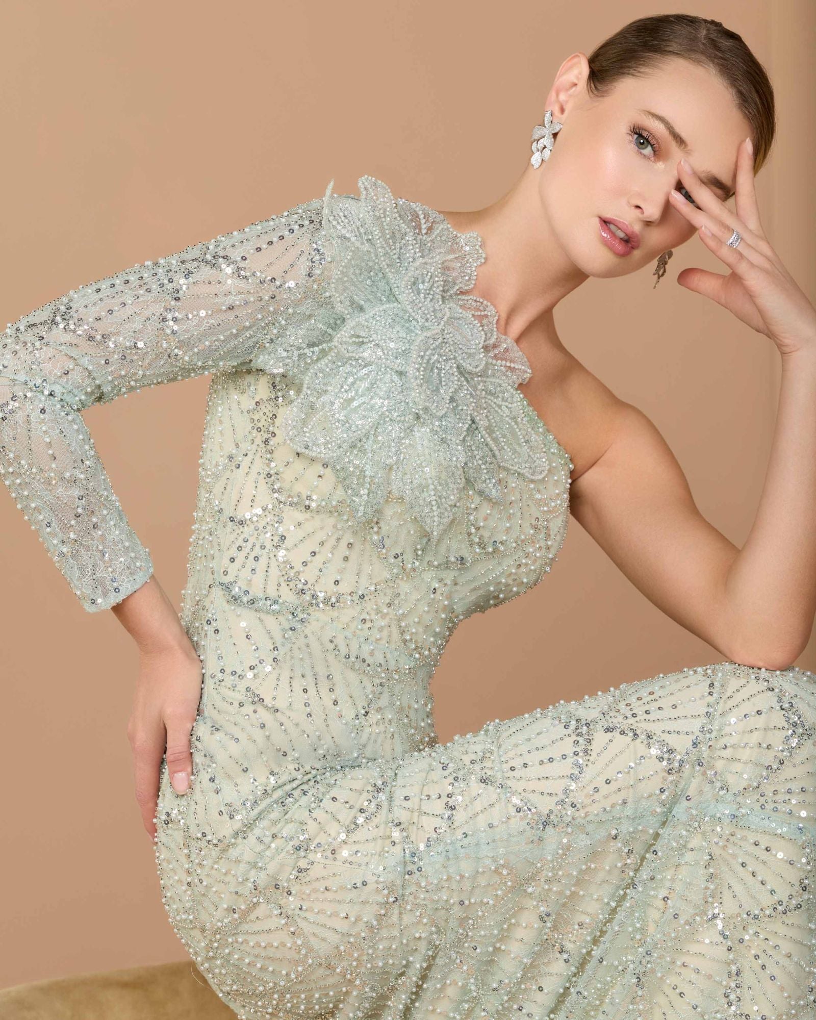 Long Formal 3D Floral Dress Sequin Mac Duggal 21203 The Dress Outlet Long Formal 3D Floral Dress Sequin Mac Duggal 21203 The Dress Outlet