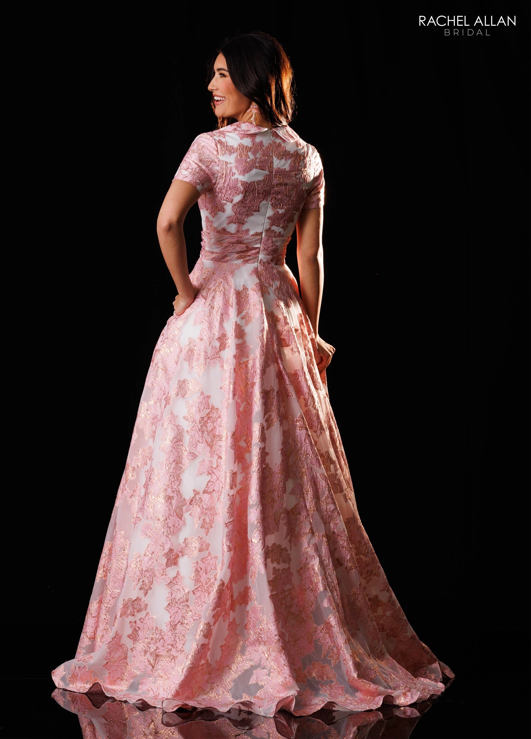 Scoop Floor-Length Organza Formal A-Line Rachel Allan RB8242