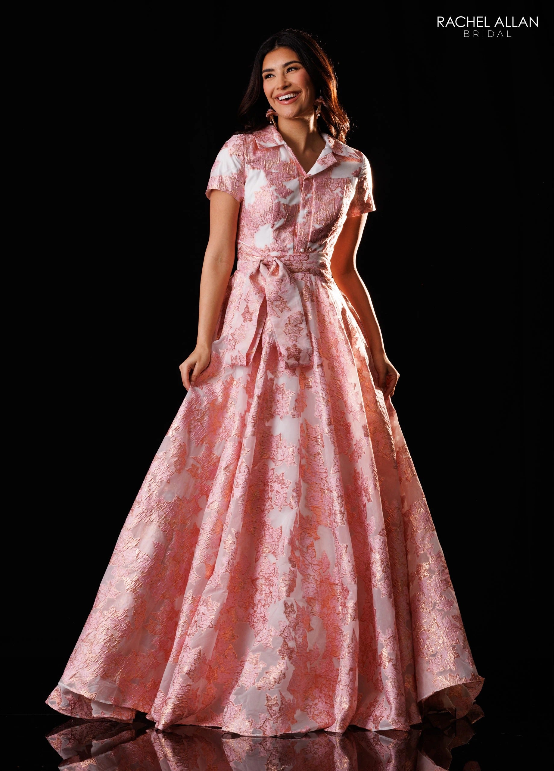 Scoop Floor-Length Organza Formal A-Line Rachel Allan RB8242