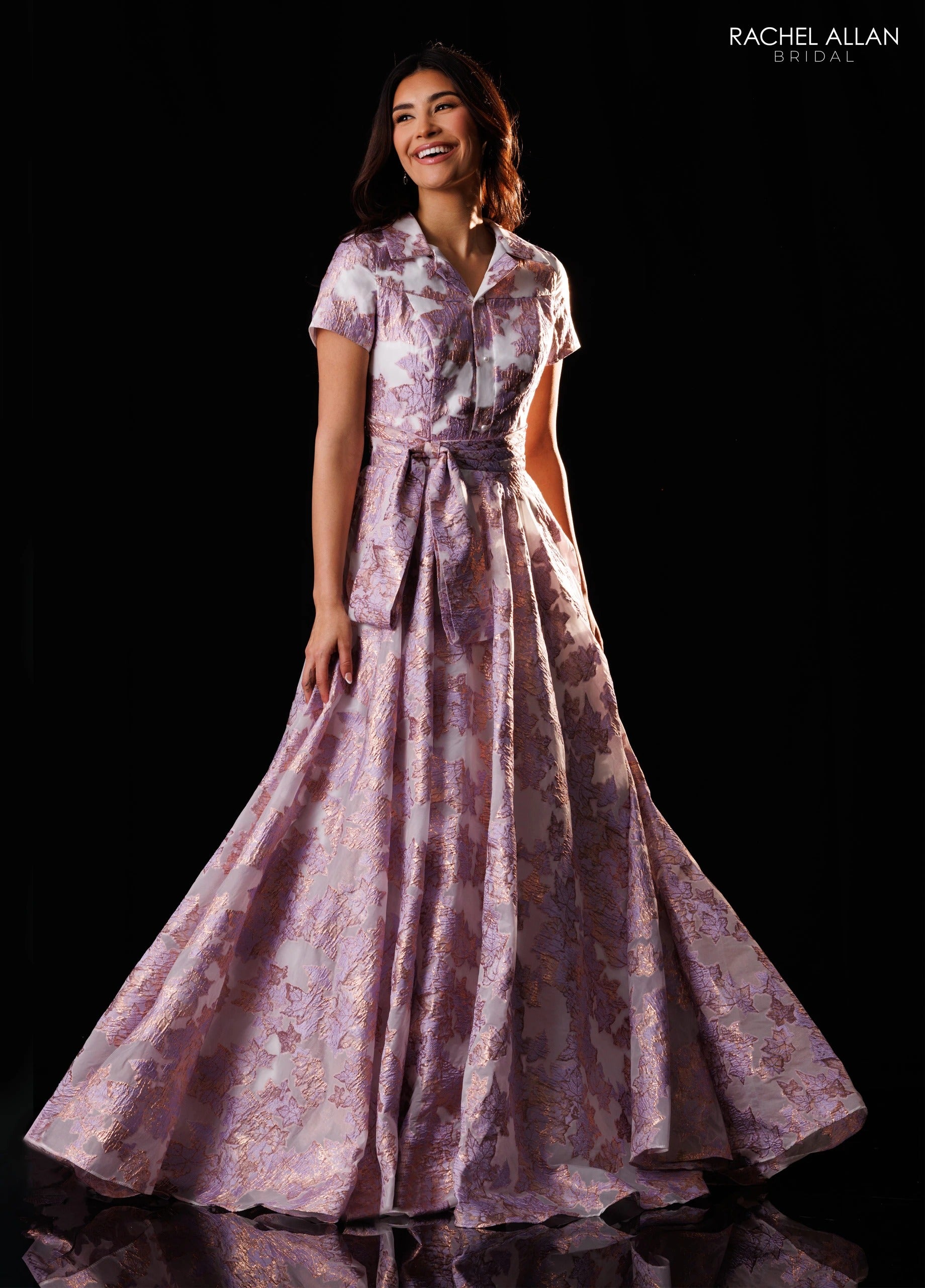 Scoop Floor-Length Organza Formal A-Line Rachel Allan RB8242