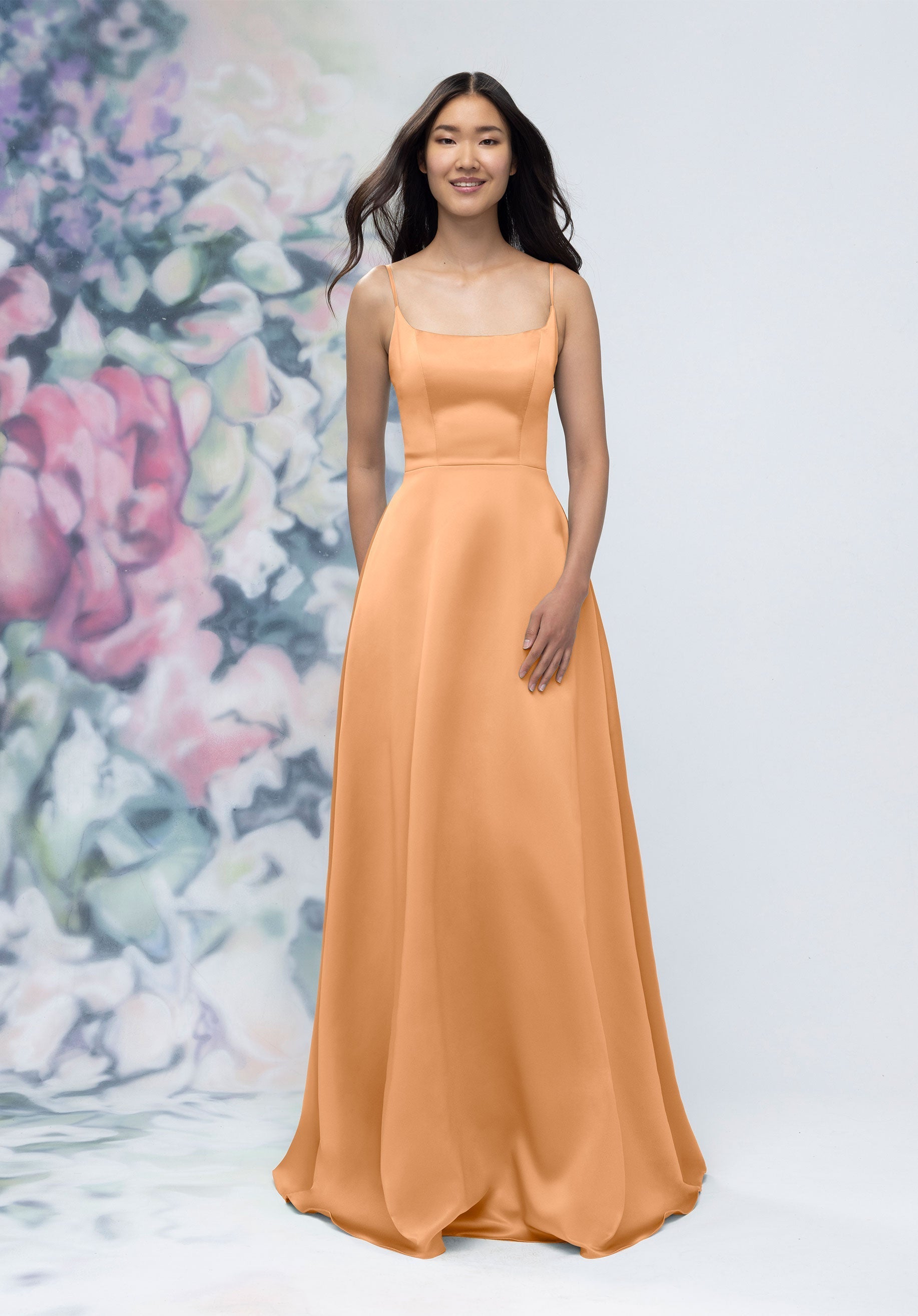 Formal Dresses A Line Formal Long Gown Sorbet-Satin-3030017-A Line