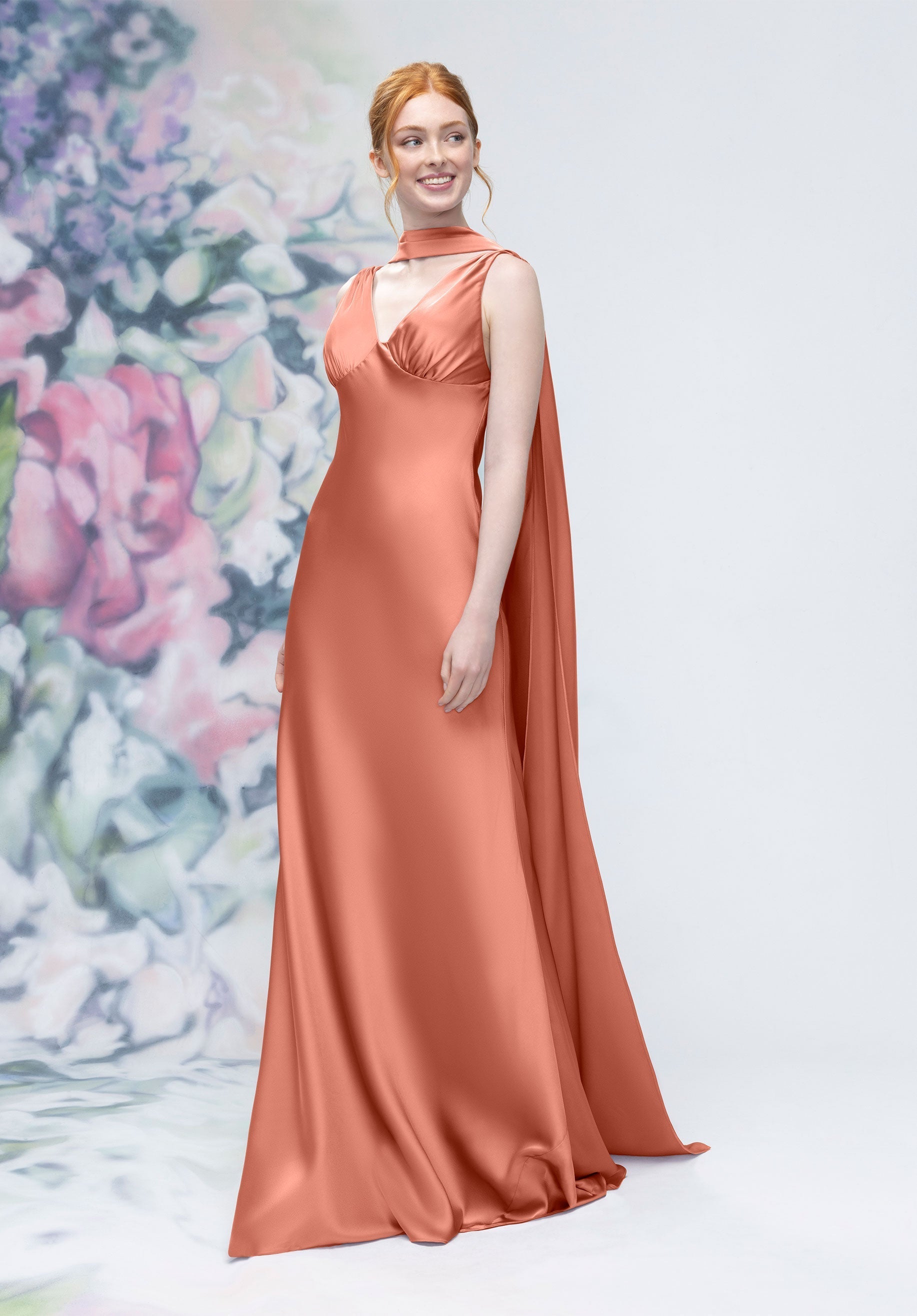 Formal Dresses Long Formal A Line Gown Spice-Satin-3030016-Cowl