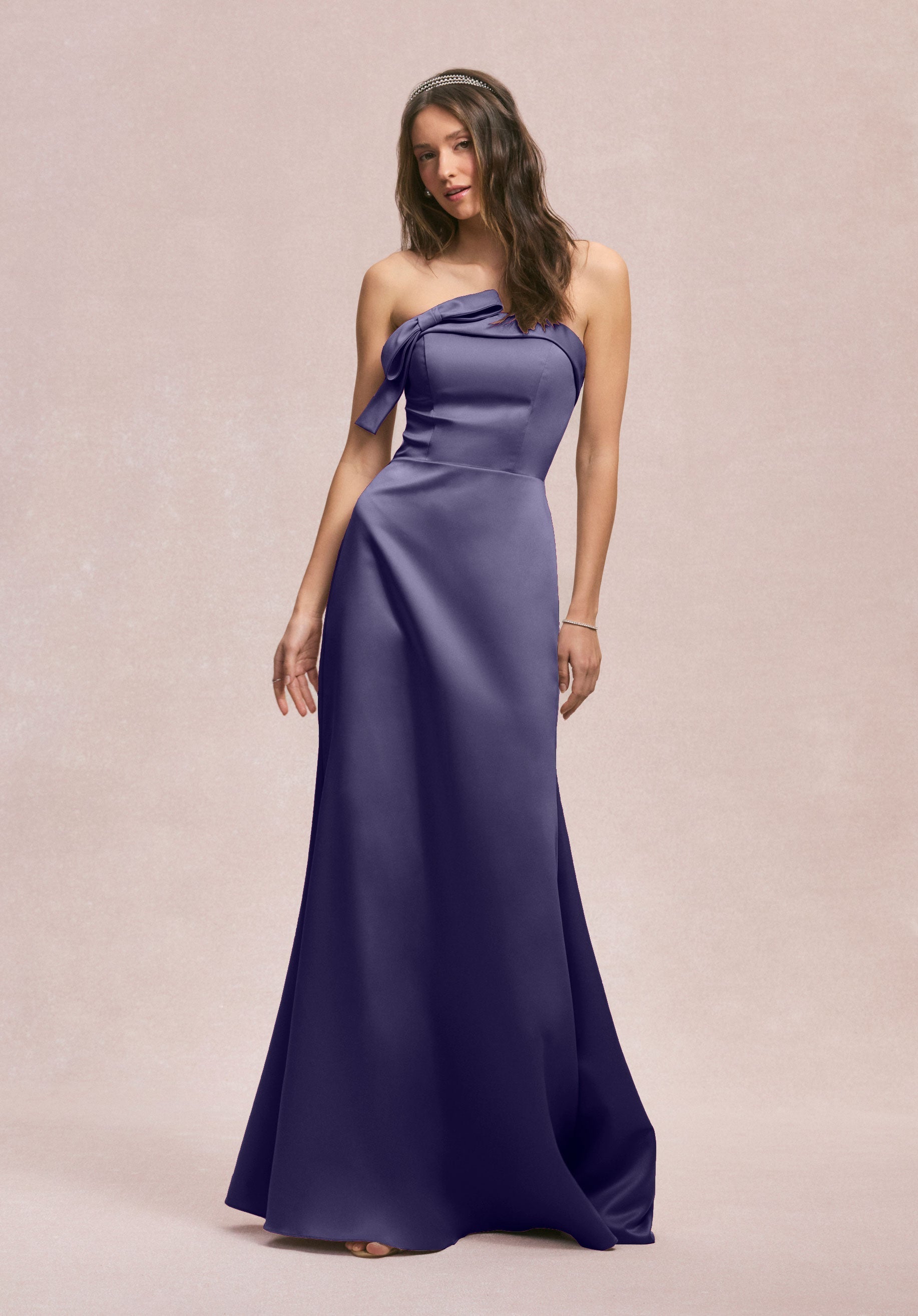 Formal Dresses Evening Long Formal Fitted Dress Storm-Satin-31246-Fitted