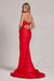 Nox Anabel T1139 Sexy Long Strapless Formal Prom Gown Fuchsia