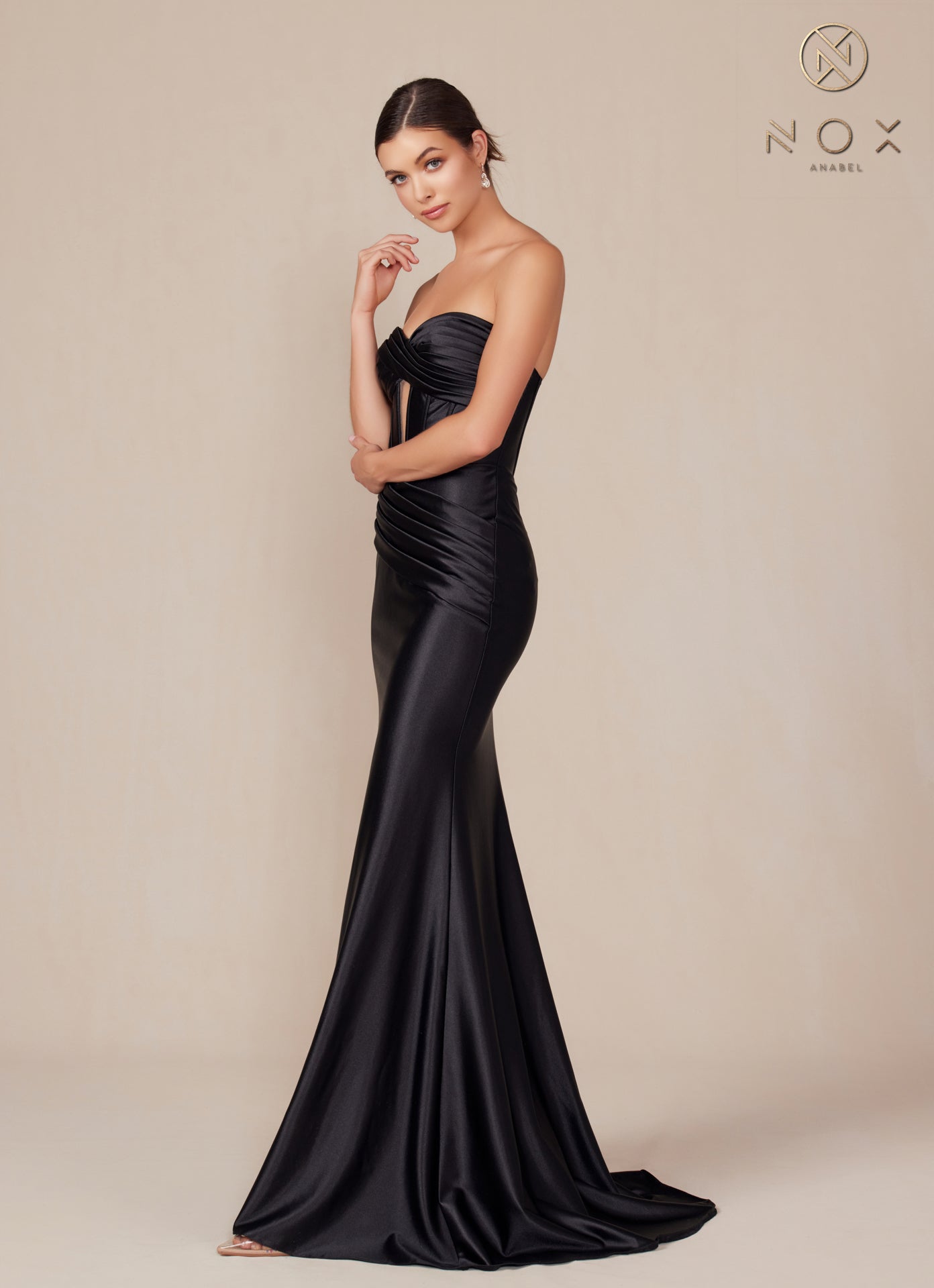 Prom Dresses Long Fitted Evening Prom Dress Black