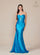 Prom Dresses Long Fitted Evening Prom Dress Ocean Blue