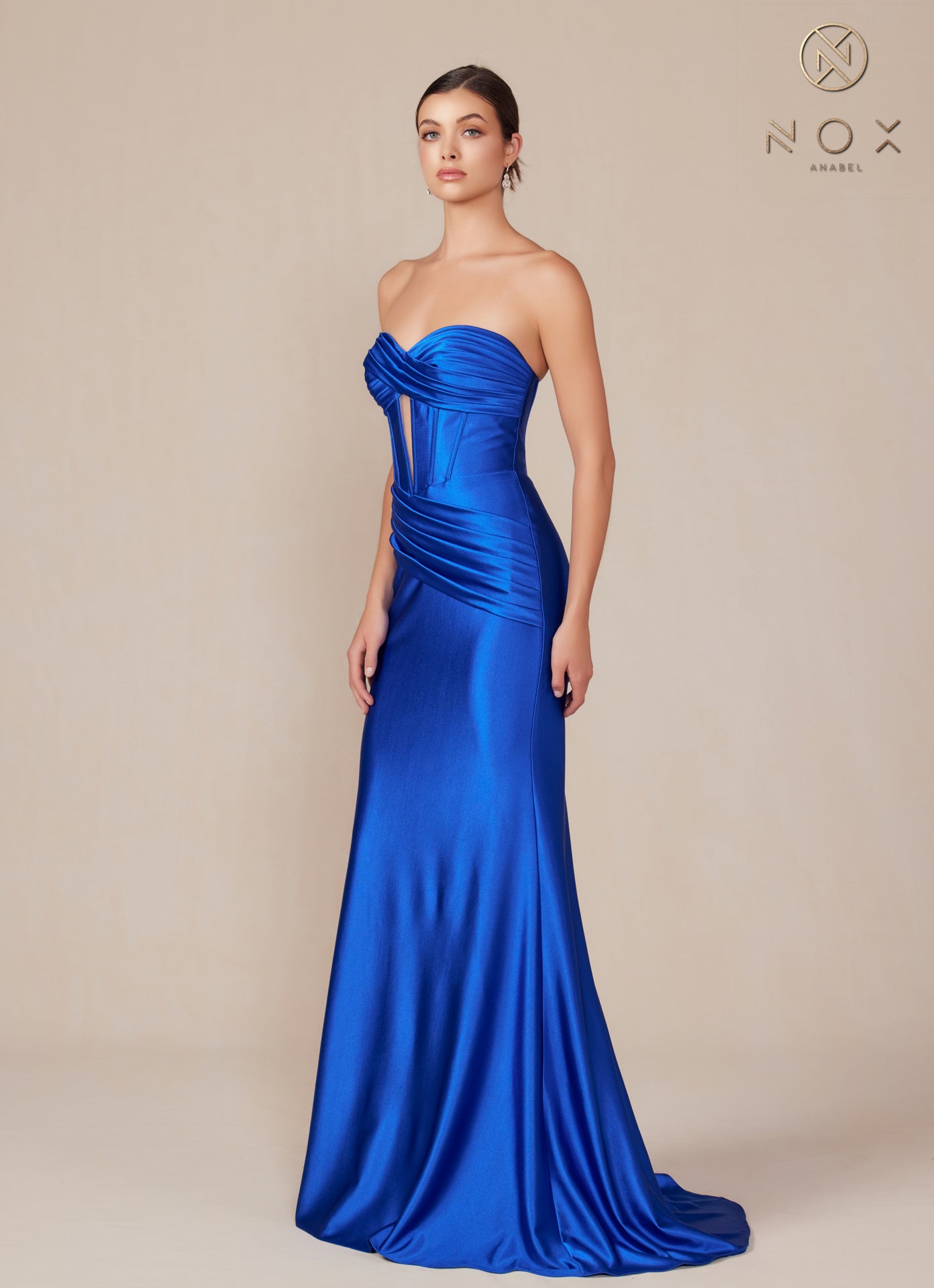 Prom Dresses Long Fitted Evening Prom Dress Royal Blue