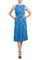 Cocktail Dresses Short Ruched Front Multi Cocktail Dress ROYAL WHITE