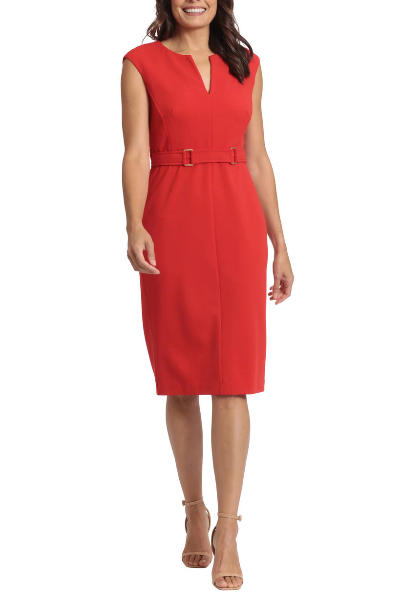 London Times T6573M Short Cocktail Knee Length Dress
