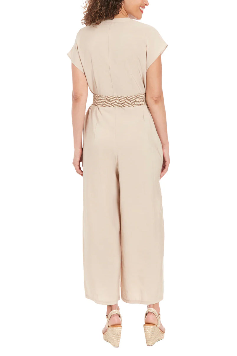 Jumpsuit Long Belted Formal Jumpsuit LIGHT BEIGE