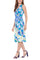 Cocktail Dresses Short Side Ruched Cocktail Dress BLUE MULTI