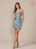 Prom Dresses Short Sequin Print Cocktail Dress Sage Green