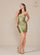 Cocktail Dresses Homecoming Short Satin Cocktail Dress Sage Green