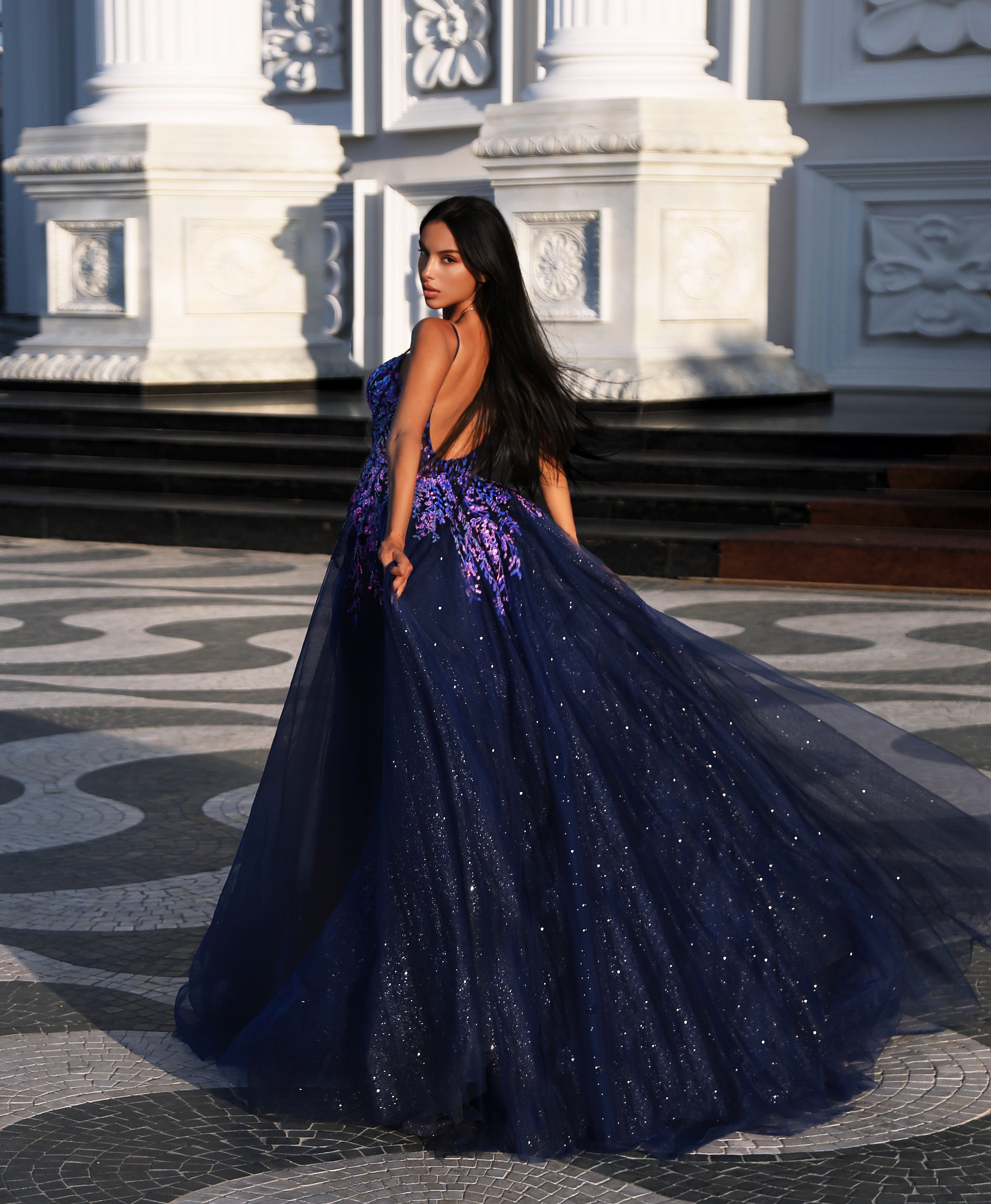 Tina Holly TE216B Long Ball Gown Lace Applique Prom Dress Tina Holly TE216B Long Ball Gown Lace Applique Prom Dress