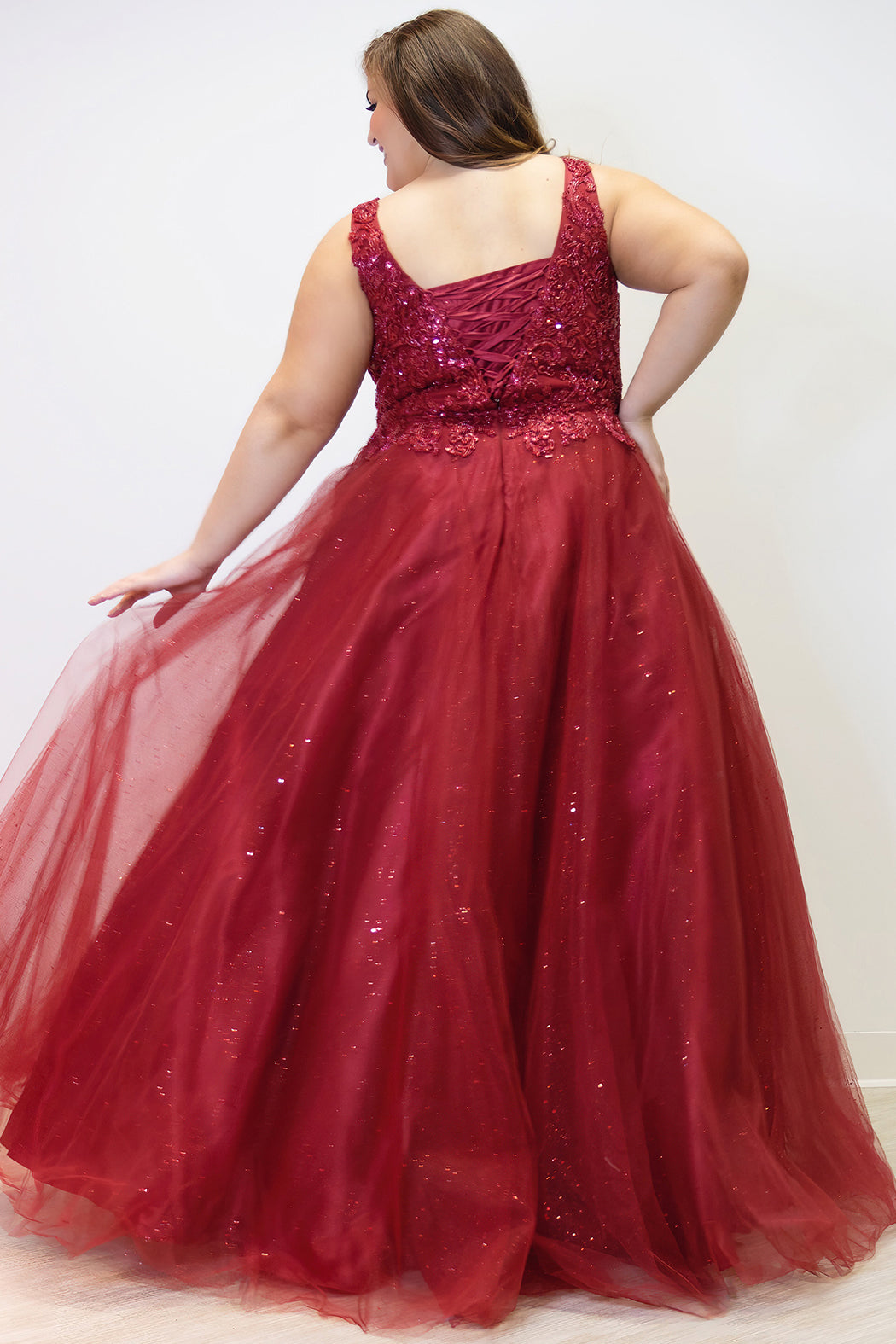 Sydneys Closet TE2323 Plus Size Size Long Mermaid Formal Prom Dress