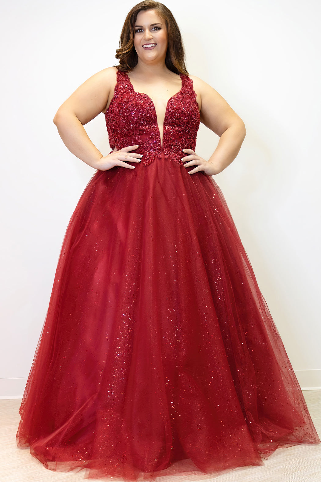 Sydneys Closet TE2323 Plus Size Size Long Mermaid Formal Prom Dress
