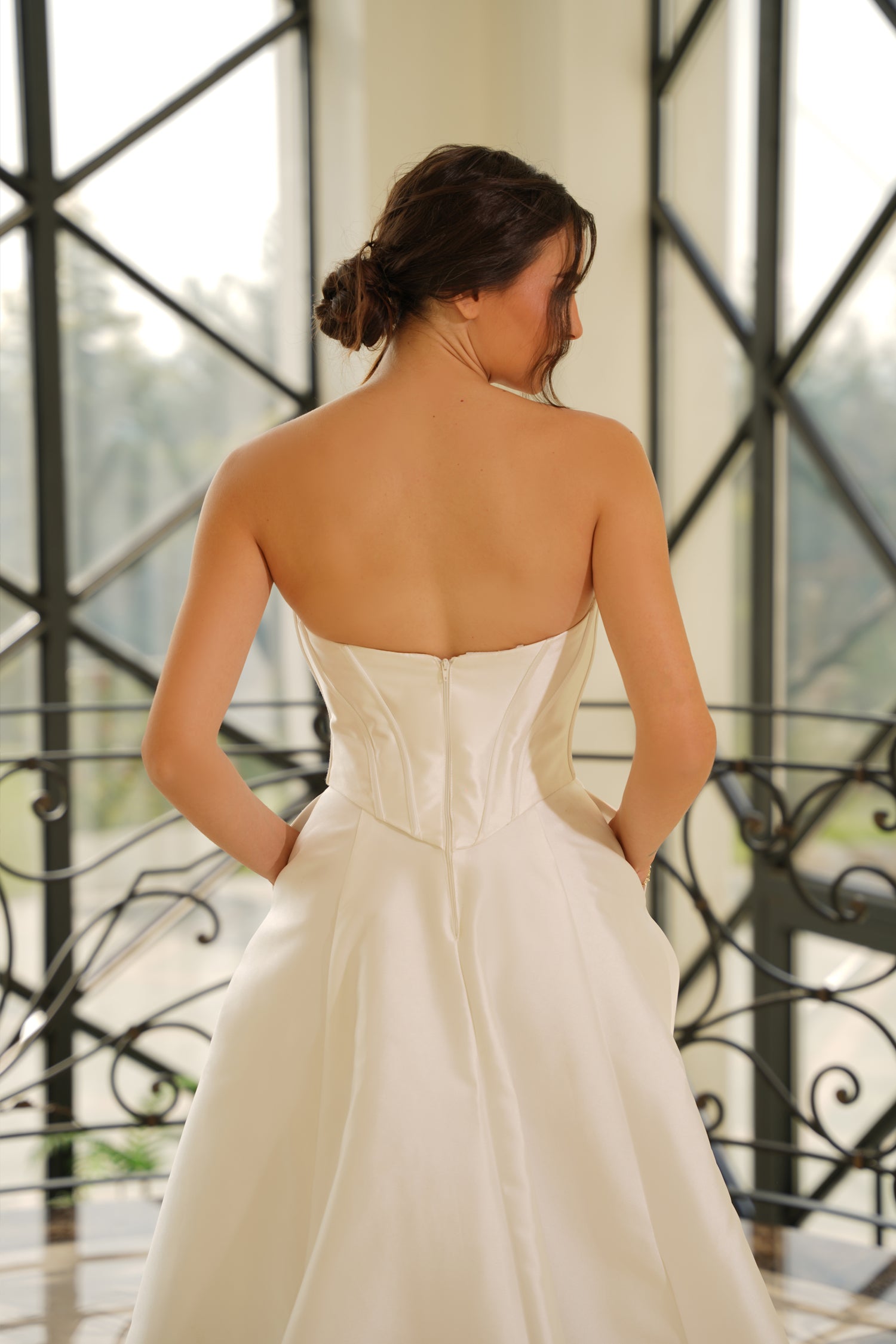 Wedding Dresses Long Bridal Corset Wedding Dress Tina Holly TE704 Off White