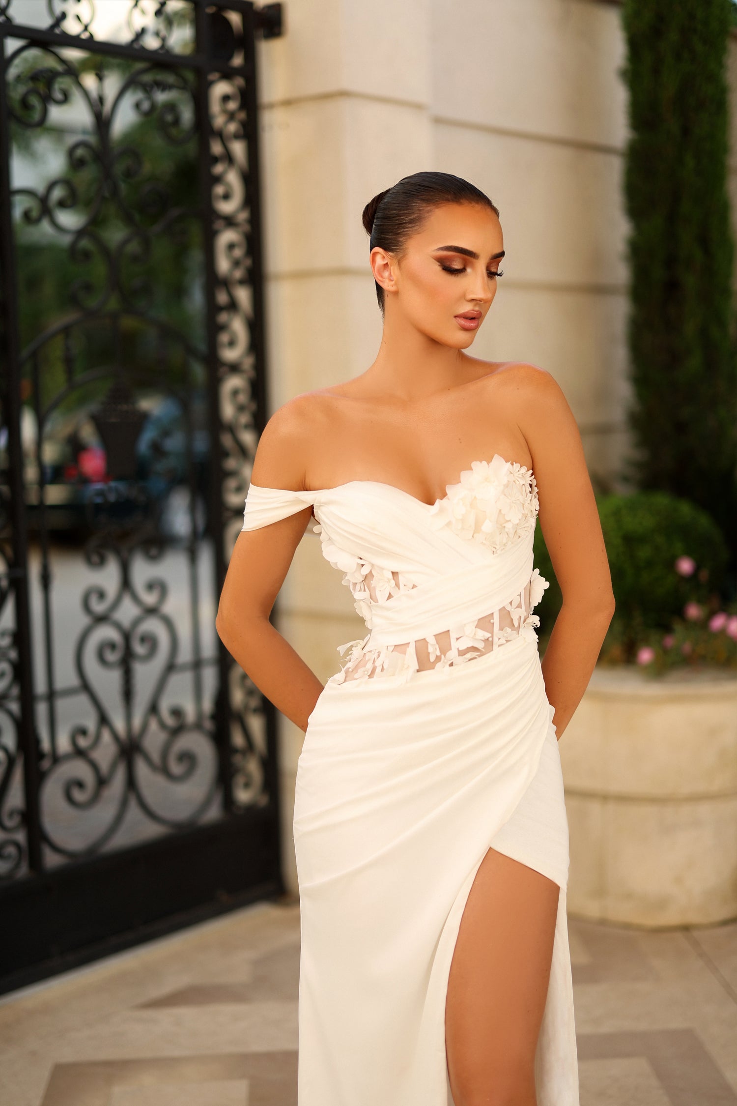 Tina Holly TE829 Long Bridal Fitted Lace Wedding Dress