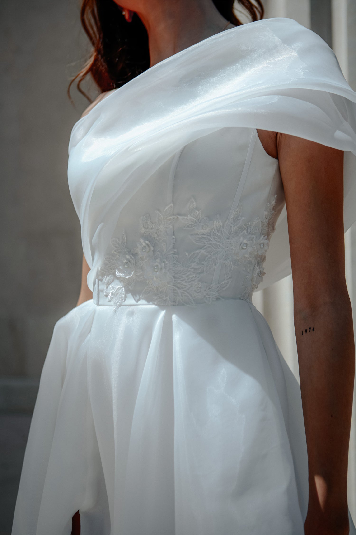 Tina Holly TK012W Simple A Line Long Wedding Dress