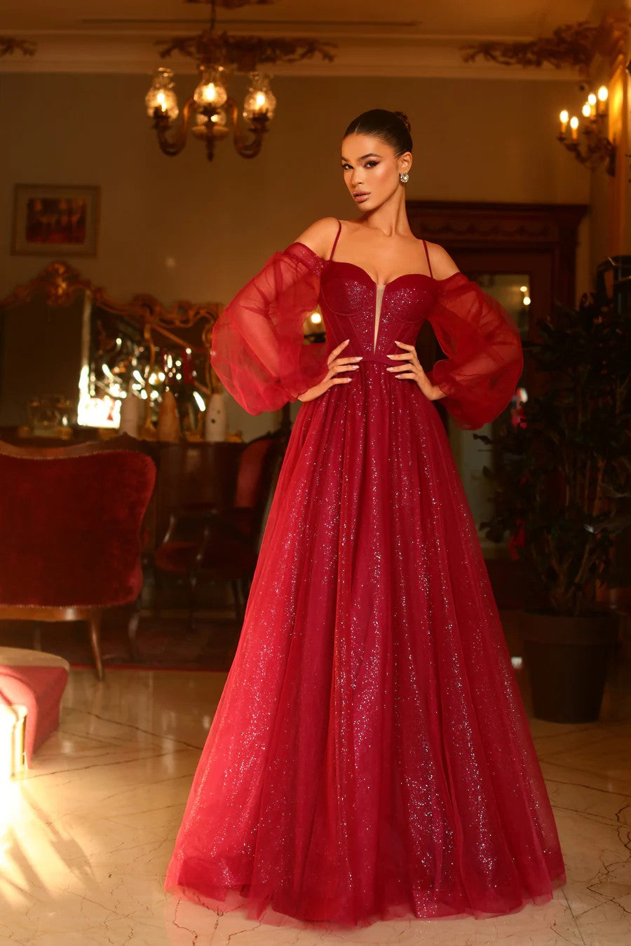 Tina Holly Red Long Sleeve Evening Gown Tina Holly Dresses Luxury Prom Gowns The Dress Outlet Tina Holly Red Long Sleeve Evening Gown Tina Holly Dresses Luxury Prom Gowns The Dress Outlet
