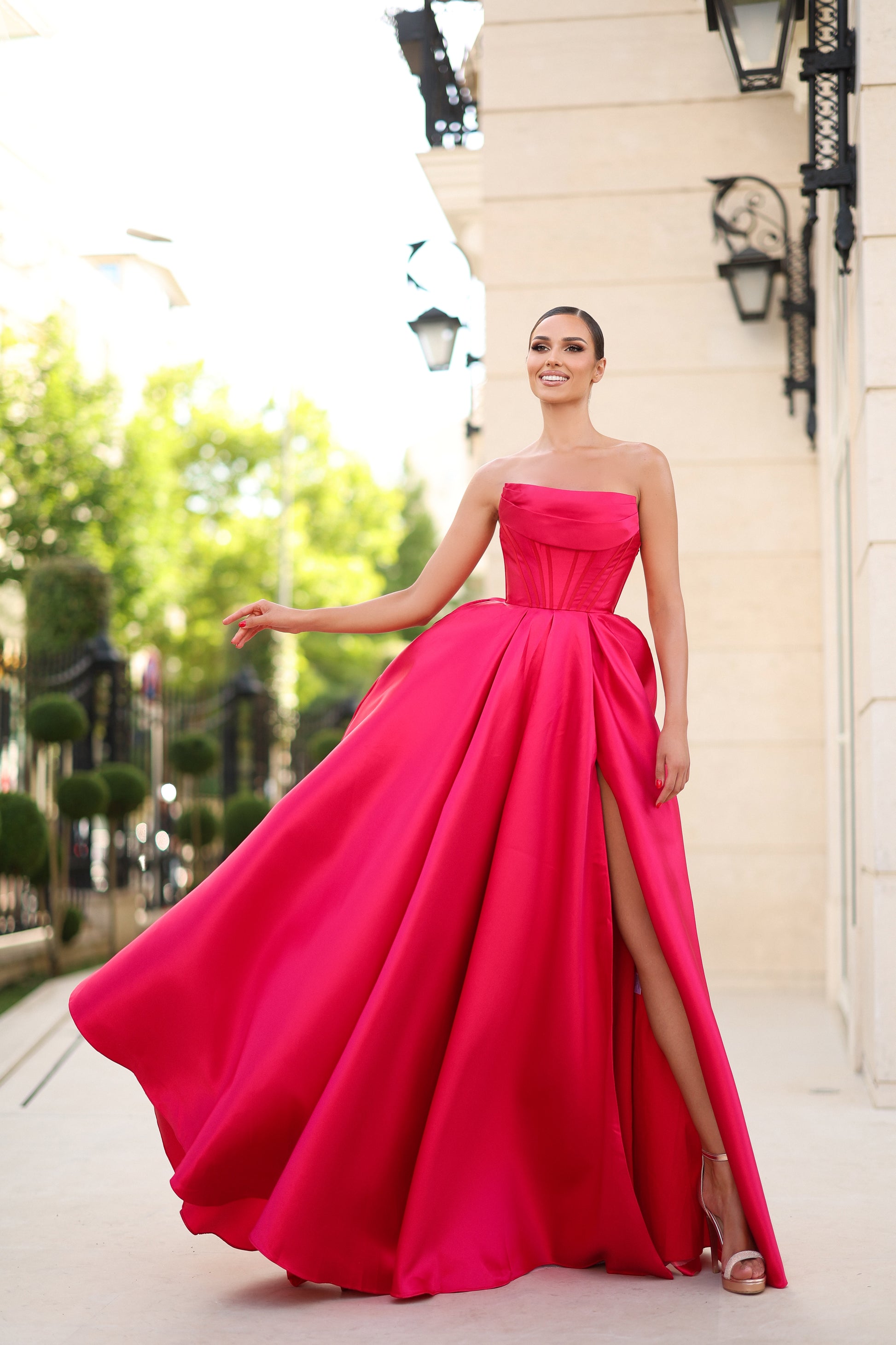 R&M Richards 6191W Overlay Long Fitted Formal Prom Plus Size Dress