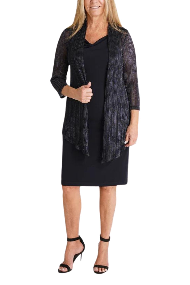 Connected ApparelTN281706M1 Short Metallic Mother of the Bride Dress