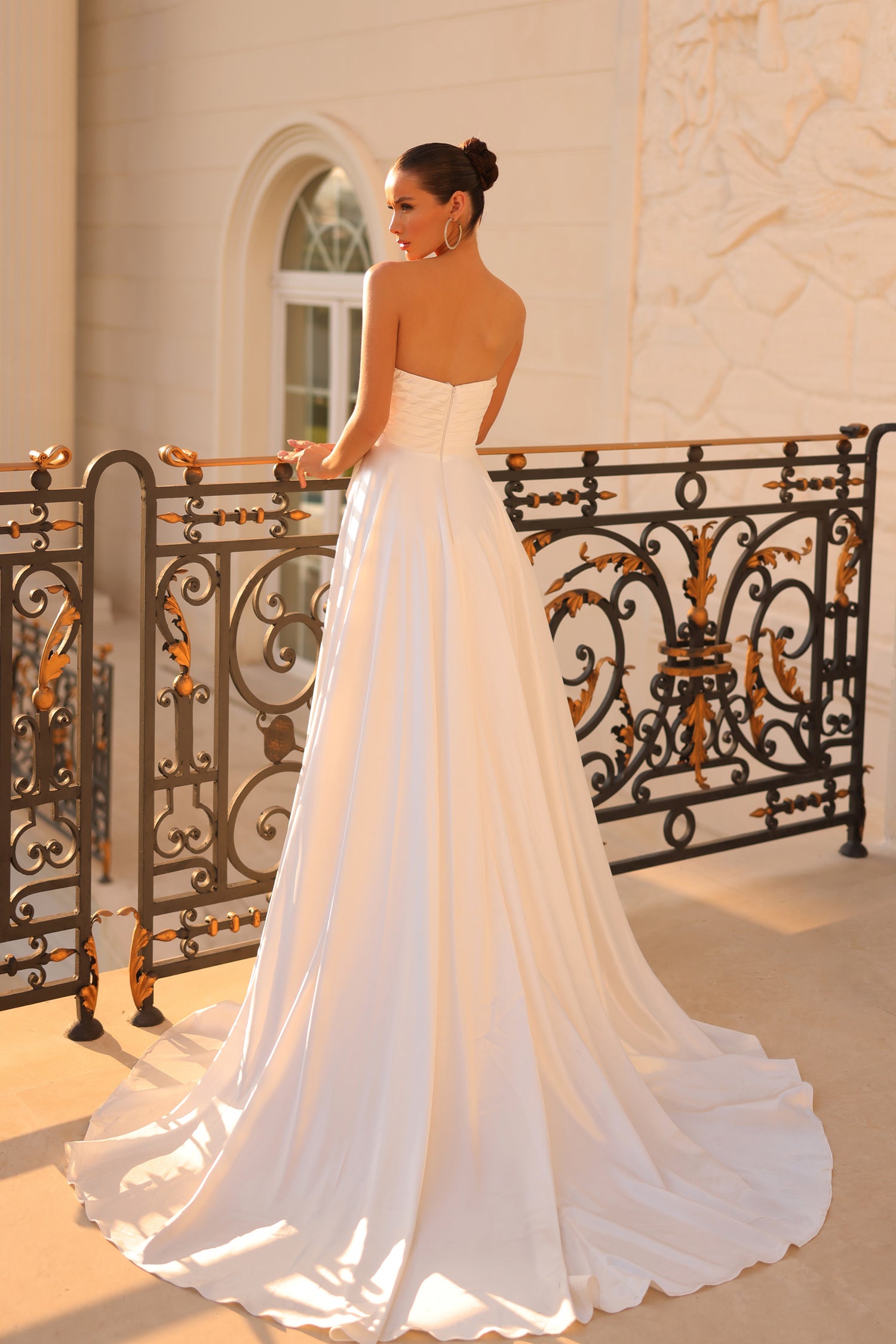 Tina Holly TT009 A Line Bridal Gown Long Simple Wedding Dress