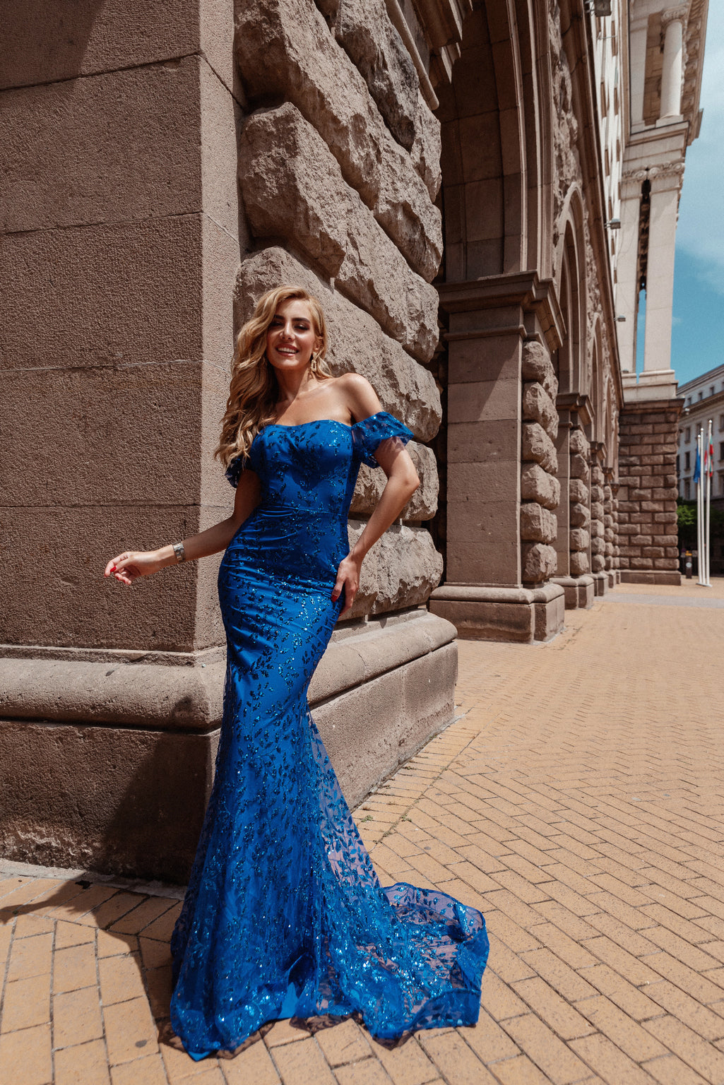 Tina Holly TW024 Long Mermaid Glitter Formal Prom Dress - Royal Blue / 28 Tina Holly TW024 Long Mermaid Glitter Formal Prom Dress - Royal Blue / 28