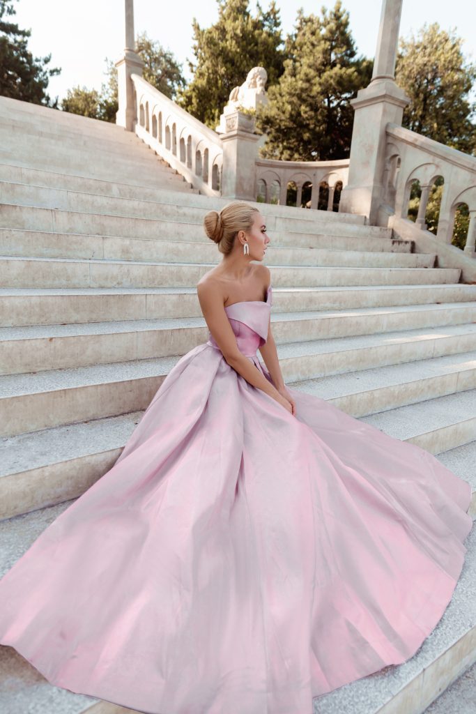 Strapless Floor-Length Satin Formal Ball Gown Tina Holly TYTW071