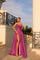 Prom Dresses A Line Slit Pleated Formal Prom Dress Fushcia